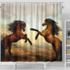 Wild Horse Art Print Shower Curtain