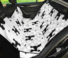 Poodle Black White Patterns Print Pet Seat Covers