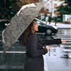 Large White Pig Print Umbrellas