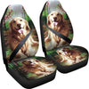 Golden Retriever Art Print Car Seat Covers