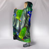 Blue Headed Parrot Print Hooded Blanket