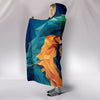 Blue And Yellow Macaw Parrot Vector Art Print Hooded Blanket