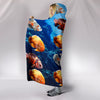 Oscar Fish Print Hooded Blanket