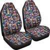 Australian Cattle Dog Floral Print Car Seat Covers