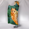 Golden Hamster Print Hooded Blanket