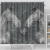 Thoroughbred Horse Print Shower Curtain