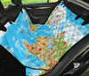 World Map Print Pet Seat Covers