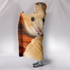 Golden Hamster Print Hooded Blanket