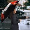 Amazing Parrot With Floral Print Umbrellas