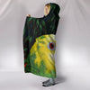 Lovely Amazon Parrot Print Hooded Blanket