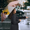 Yellow Bird Print Umbrellas