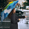 Blue And Yellow Macaw Parrot Print Umbrellas