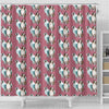 Australian Shepherd Dog Pattern Print Shower Curtains