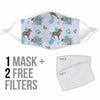 Australian Cattle Dog Patterns Print Face Mask