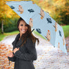 Salmon Crested cockatoo Parrot Patterns Print Umbrellas