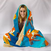 GoldFish Print Hooded Blanket