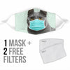 Chartreux Cat Print Face Mask