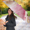 Afghan Hound On Pink Print Umbrellas