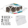 Rex Guinea Pig Print Face Mask