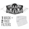 Cute Australian Cattle Dog Print Face Mask