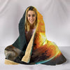 Afghan Hound Dog Print Hooded Blanket