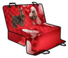 Scottish Terrier On Red Print Pet Seat Covers