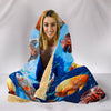 Oscar Fish Print Hooded Blanket