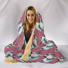 Australian Shepherd Dog Pattern Print Hooded Blanket