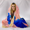 Hyacinth Macaw Parrot Print Hooded Blanket