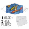 Cute Koi Fish Print Face Mask