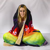 Love Bird Print Hooded Blanket