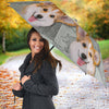 Cute Pembroke Welsh Corgi Print Umbrellas