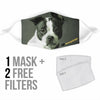 Boston Terrier Print Face Mask- Limited Edition