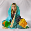 Caique Parrot Print Hooded Blanket