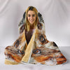 Basset Hound Dog Art Print Hooded Blanket