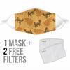 Cute Japanese Bobtail Cat Print Face Mask