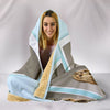 Afghan Hound Tablet Print Hooded Blanket