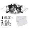 Lovely Manx Cat Print Face Mask