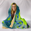 Monk Parakeet Parrot Print Hooded Blanket