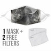 Amazing Chartreux Cat Print Face Mask