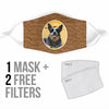 Australian Cattle Dog Print Face Mask