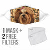 Cute Lhasa Apso Print Face Mask