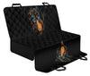 Rottweiler On Black Print Pet Seat Covers