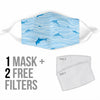 Cute Fish Patterns Print Face Mask