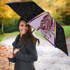 Horse Designer Art Black Print Umbrellas