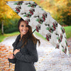 Afghan Hound Dog Pattern Print Umbrellas