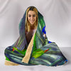 Blue Headed Parrot Print Hooded Blanket