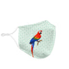 Lovely Scarlet Macaw Parrot Print Face Mask