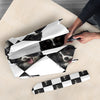 Border Collie Chess Print Umbrellas