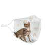 Cute Savannah Cat Print Face Mask